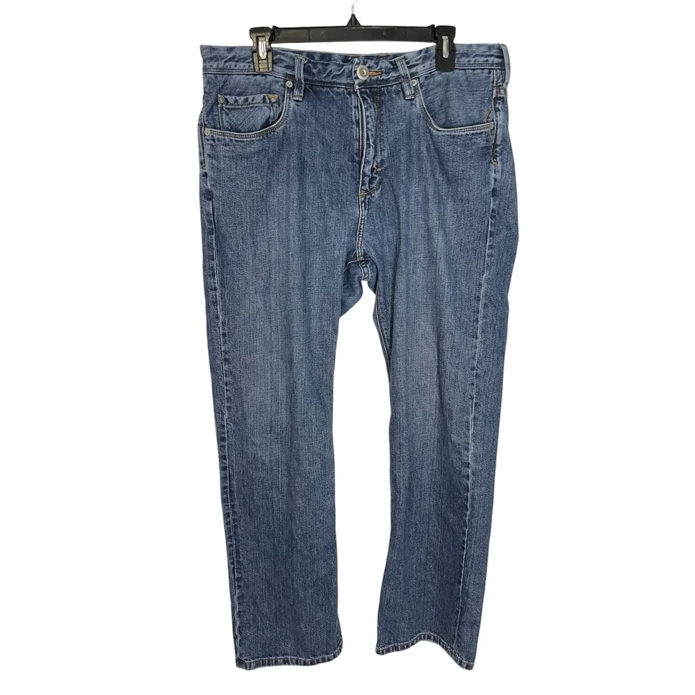 Tommy Bahama 36/30 Blue Jeans Standard Fit Straight Leg Coastal Dadcore 34x30.5